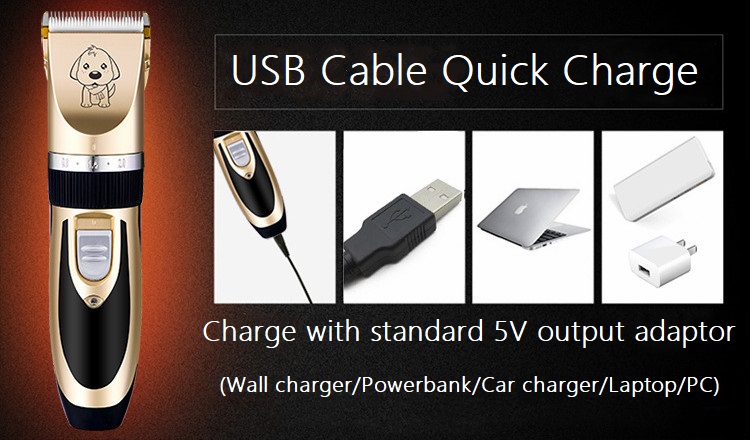 A60 usb sladdlös husdjursklippare